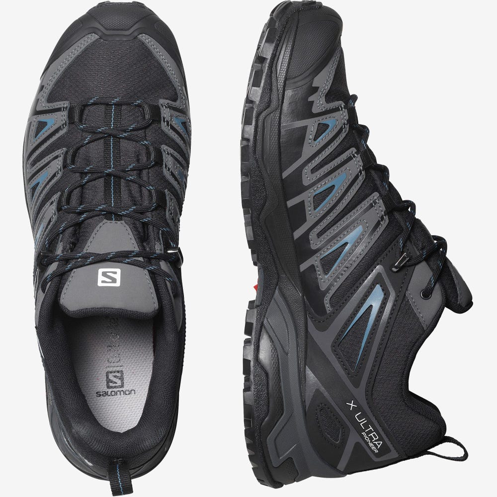 Salomon X ULTRA PIONEER CLIMASALOMON™ WATERPROOF Wanderschuhe Herren Schwarz | LJV-831652