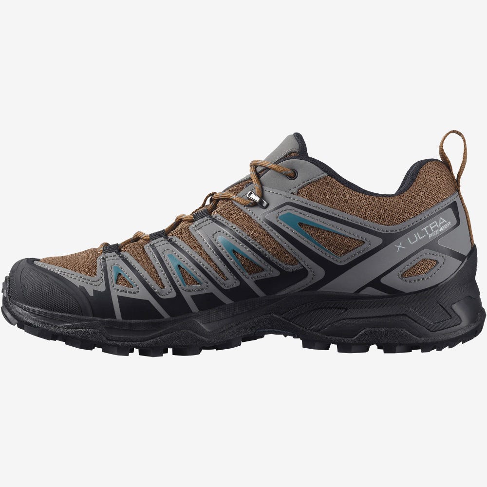 Salomon X ULTRA PIONEER Wanderschuhe Herren Blau | ETY-178453