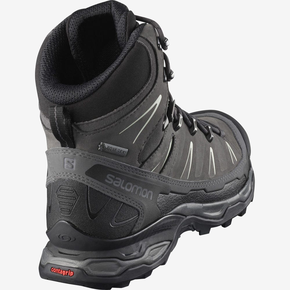 Salomon X ULTRA TREK GORE-TEX Wanderschuhe Damen Schwarz/Grau | EZM-065817