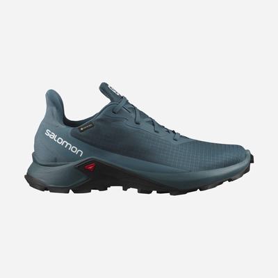 Salomon ALPHACROSS 3 GORE-TEX Trailrunning Schuhe Herren Blau | CQY-804751