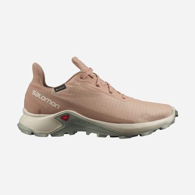 Salomon ALPHACROSS 3 GORE-TEX Trailrunning Schuhe Damen Beige | LPA-945628