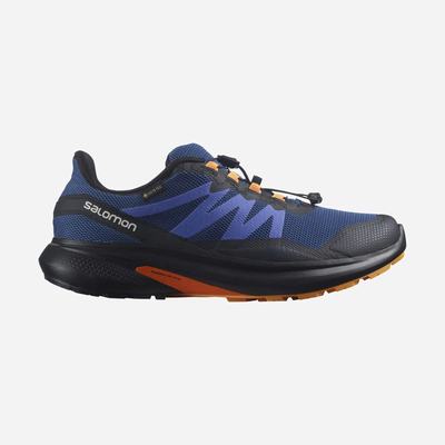 Salomon HYPULSE GORE-TEX Trailrunning Schuhe Herren Blau/Schwarz/Orange | DMH-601743