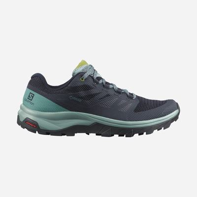 Salomon OUTLINE GORE-TEX Wanderschuhe Damen Navy | GXI-012896