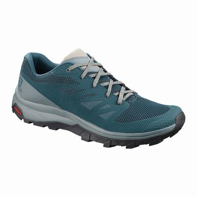 Salomon OUTLINE Wanderschuhe Herren Blau/Grau | LEB-603219