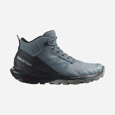 Salomon OUTPULSE MID GORE-TEX Wanderschuhe Damen Grau/Schwarz | MPS-769154