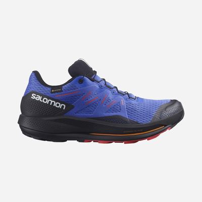 Salomon PULSAR TRAIL GORE-TEX Trailrunning Schuhe Herren Blau/Schwarz/Rot | JWA-396047