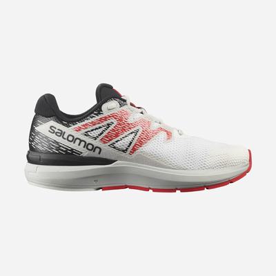 Salomon SONIC 5 CONFIDENCE Laufschuhe Herren Weiß/Schwarz/Rot | JGD-914806