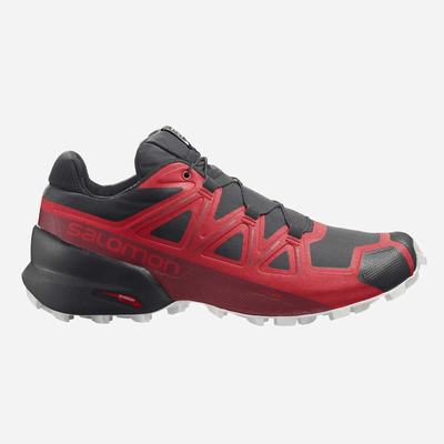 Salomon SPEEDCROSS 5 Trailrunning Schuhe Herren Schwarz/Rot/Rot | XGN-072364