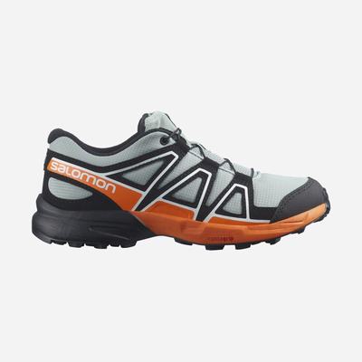 Salomon SPEEDCROSS Trailrunning Schuhe Kinder Grün/Schwarz/Orange | LKD-754108