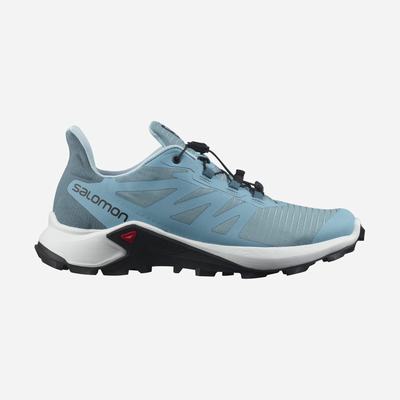 Salomon SUPERCROSS 3 Trailrunning Schuhe Damen Blau/Weiß | TNP-572069