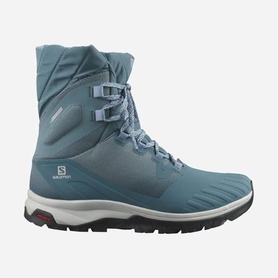 Salomon VAYA POWDER TS CSWP Winterstiefel Damen Blau/Schwarz | BMK-493058