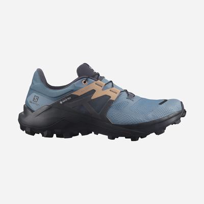 Salomon WILDCROSS 2 GORE-TEX Trailrunning Schuhe Damen Blau | MZJ-941763