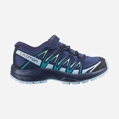 Salomon XA PRO 3D K Trailrunning Schuhe Kinder Blau Indigo/Blau/Türkis | KBP-541802