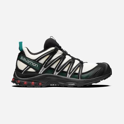 Salomon XA PRO 3D Sneaker Damen Beige/Schwarz/Tiefes Grün | IBM-471695