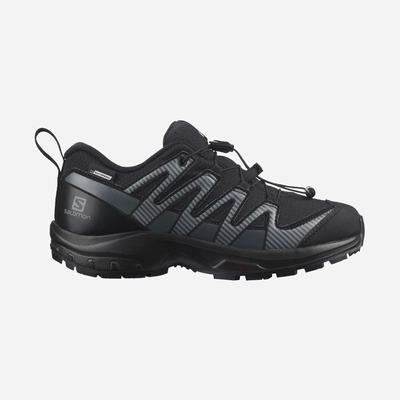 Salomon XA PRO V8 CLIMASALOMON™ WATERPROOF Trailrunning Schuhe Kinder Schwarz | OCZ-783046