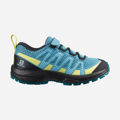 Salomon XA PRO V8 Trailrunning Schuhe Kinder Blau/Schwarz | QLM-147296