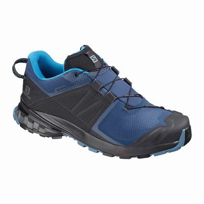 Salomon XA WILD GORE-TEX Wanderschuhe Herren Blau/Schwarz | YRU-514987