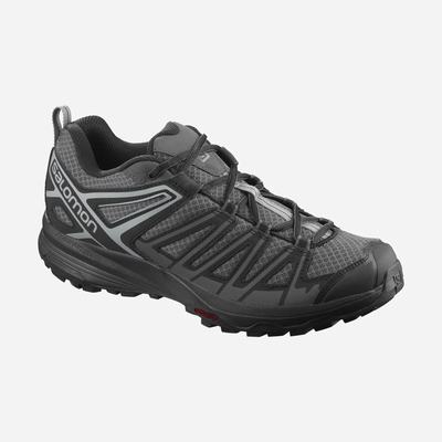 Salomon X CREST Wanderschuhe Herren Grau/Schwarz | HTZ-672941