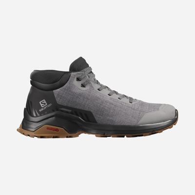 Salomon X REVEAL CHUKKA CLIMASALOMON™ WATERPROOF Winterstiefel Herren Grau/Schwarz | TCO-160379