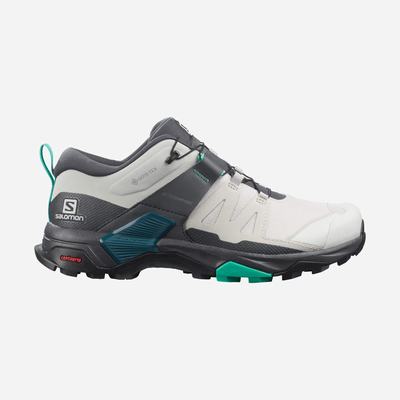 Salomon X ULTRA 4 GORE-TEX Wanderschuhe Damen Beige/Grau/Mintfarben | DVA-098542