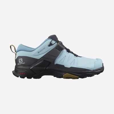 Salomon X ULTRA 4 GORE-TEX Wanderschuhe Damen Blau/Schwarz | ERM-514739