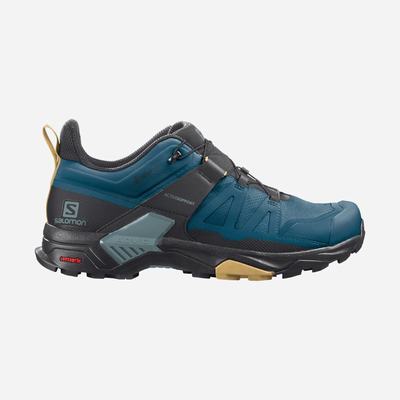 Salomon X ULTRA 4 GORE-TEX Wanderschuhe Herren Blau/Schwarz | MHR-518902