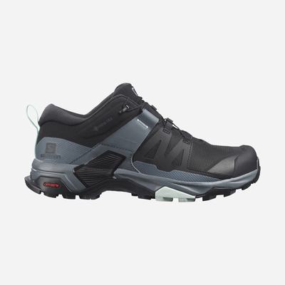 Salomon X ULTRA 4 GORE-TEX Wanderschuhe Damen Schwarz/Blau | UPG-340571