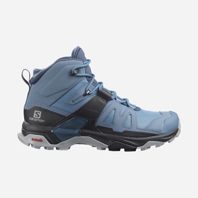 Salomon X ULTRA 4 MID GORE-TEX Wanderschuhe Damen Blau/Schwarz/DunkelBlau | CKO-253049