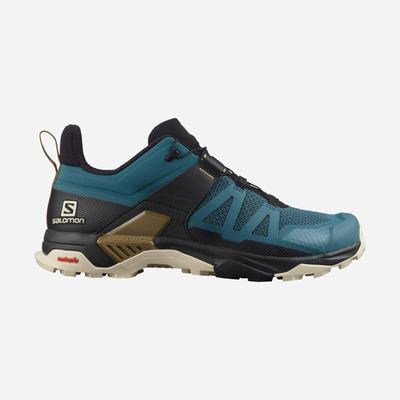 Salomon X ULTRA 4 Wanderschuhe Herren Blau/Braun | ZHD-815790